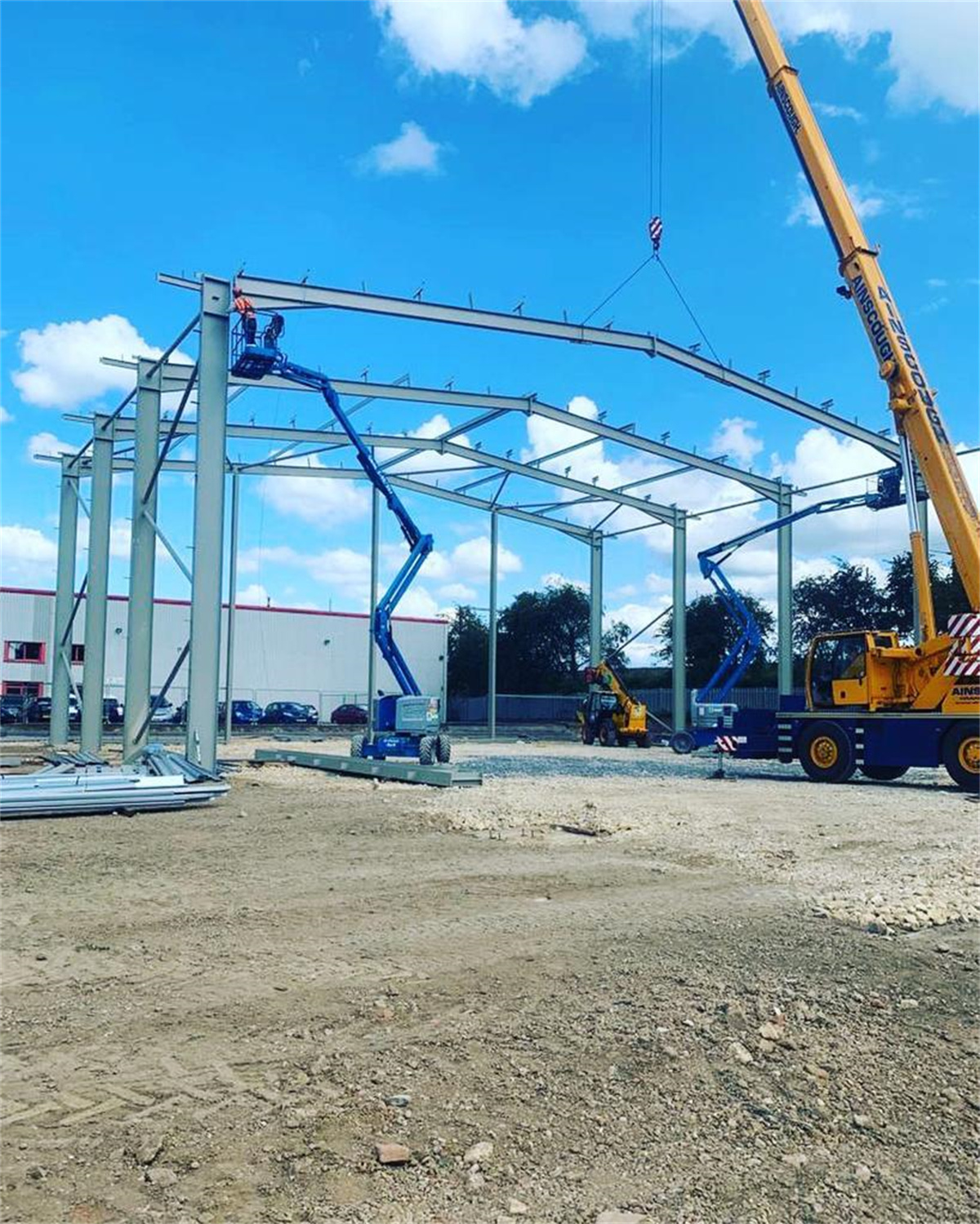 Commercial Shopping Mall with Steel Structure Warehouse With Office Large Span In Norway
