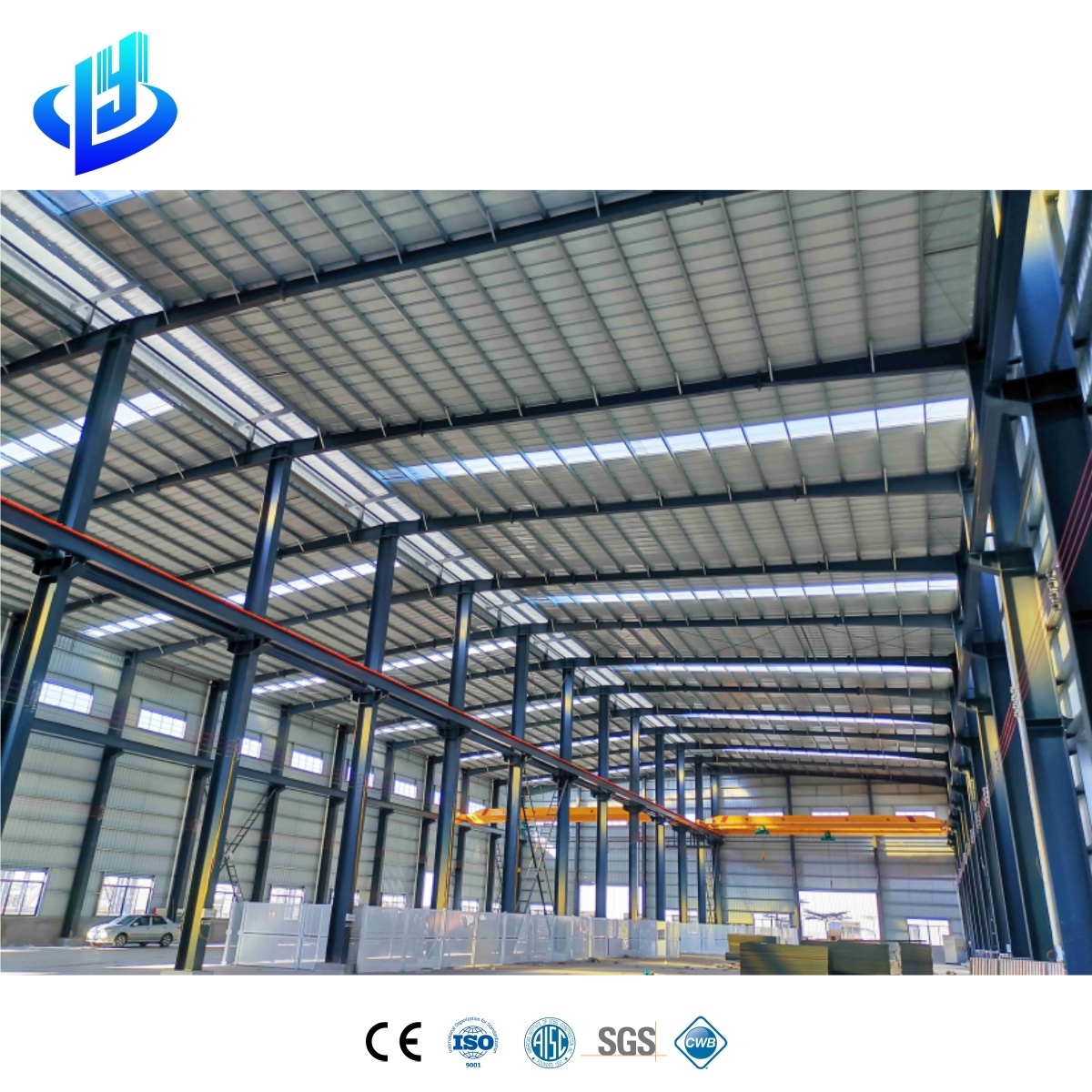 Seel structure warehouse in America