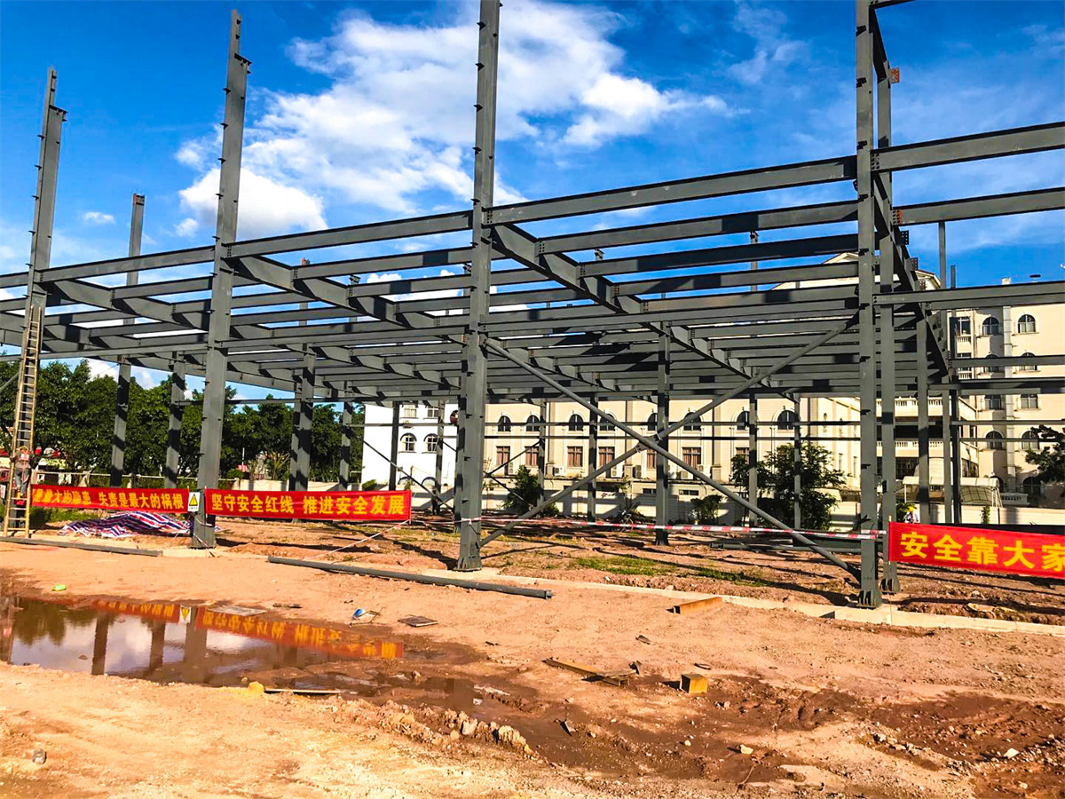 Prefab Steel Structure Mall Commercial Building Supermarket Steel Frame Construction In l Frame Construction In Somali