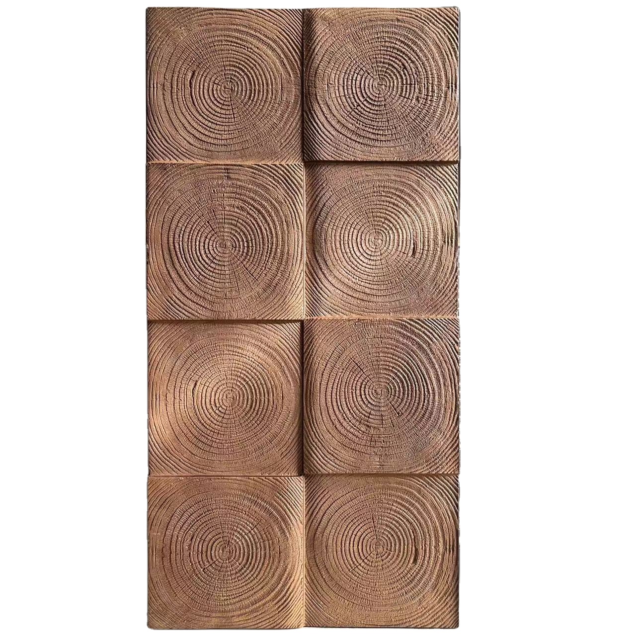 Modern Faux Wood Texture Wall Panels - Stylish Polyurethane Stone Tile