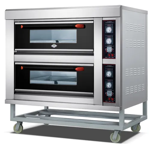 2 Deck 4 Tray luxury pizza oven with glass window