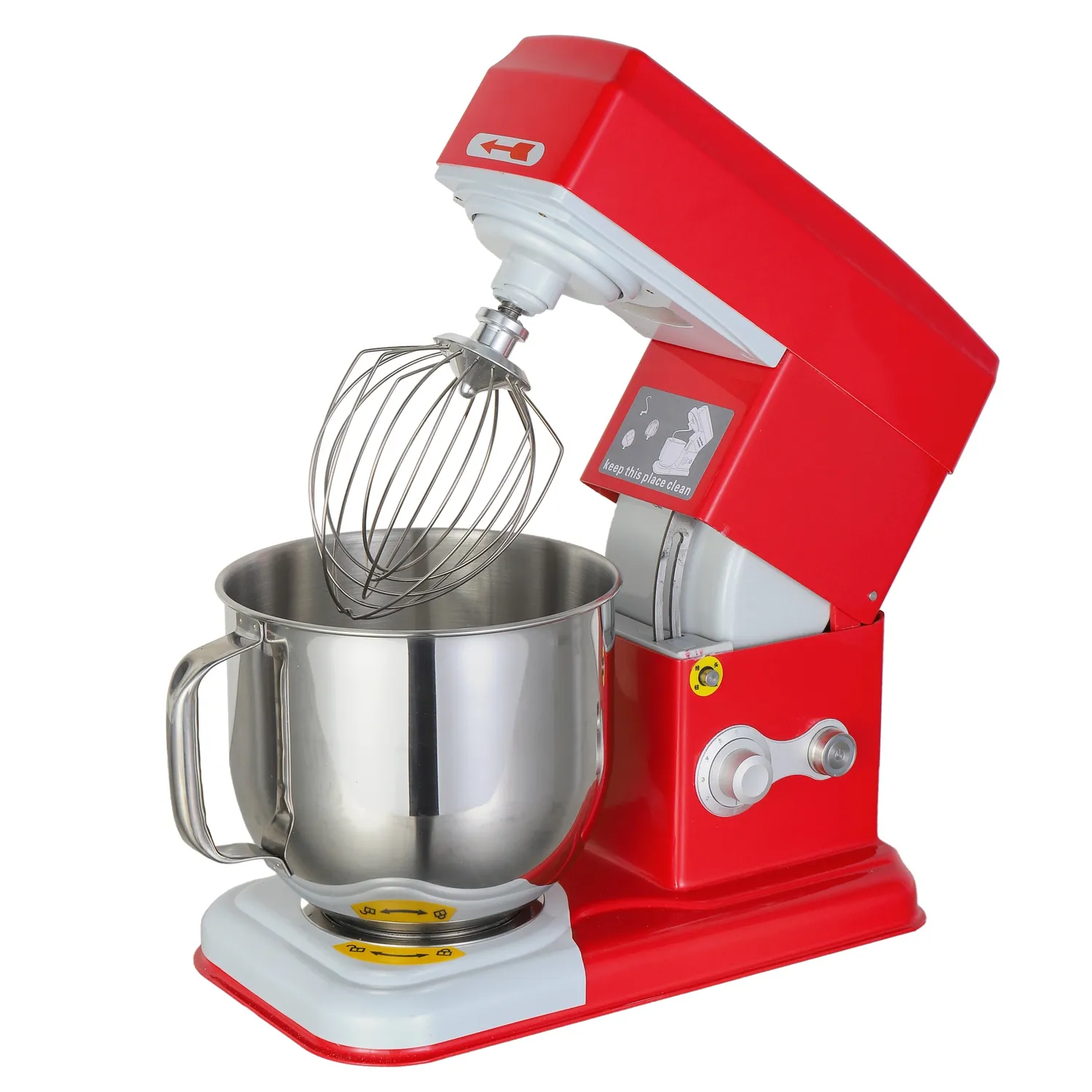 Red Color Food Mixer 7Liter Dough Mixer For Home Use Kitchen Mixer