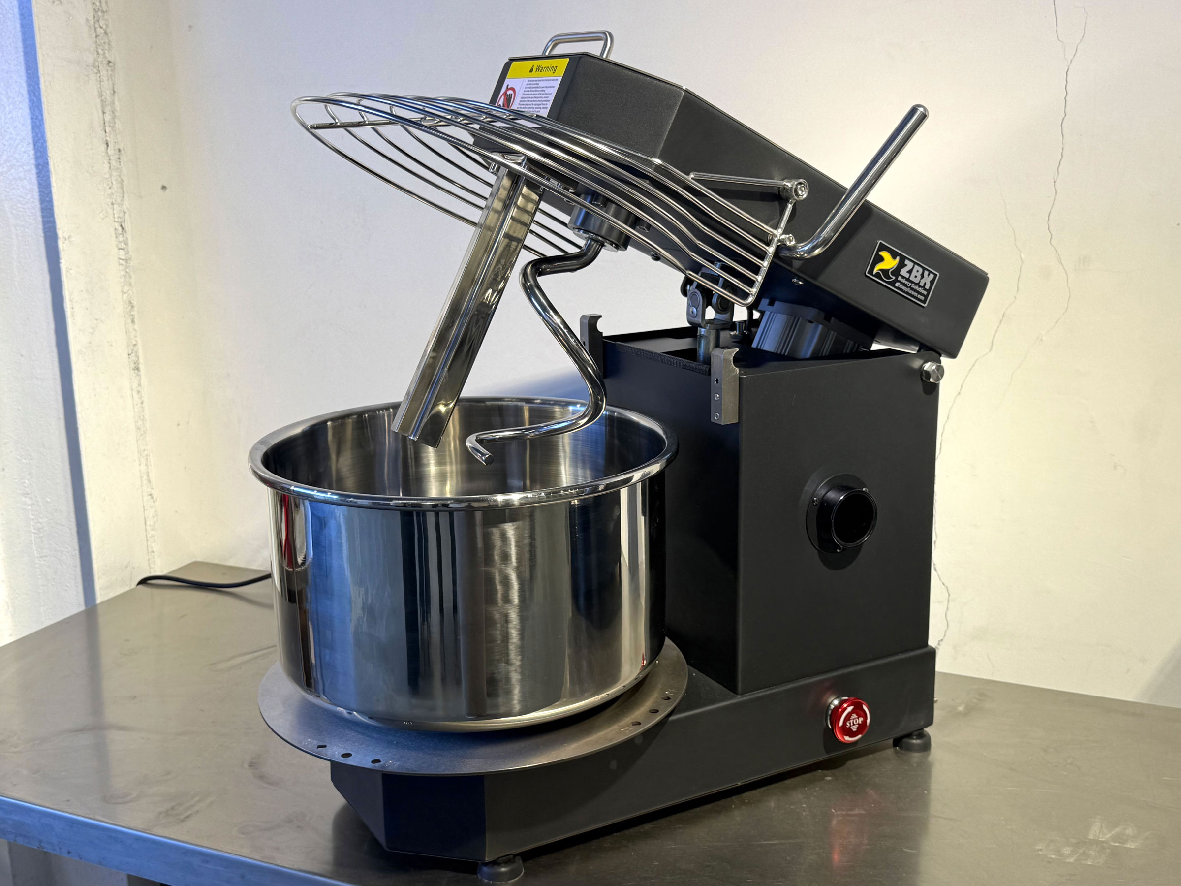 15 Liter Lifted Head Removable Bowl Tabletop Spiral Mixer Dough Mixer