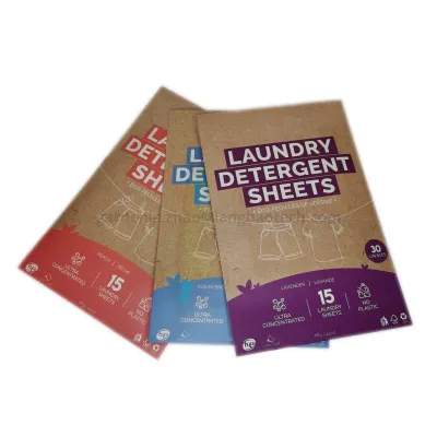 Eco Friendly Water Soluble Laundry Detergent Sheets