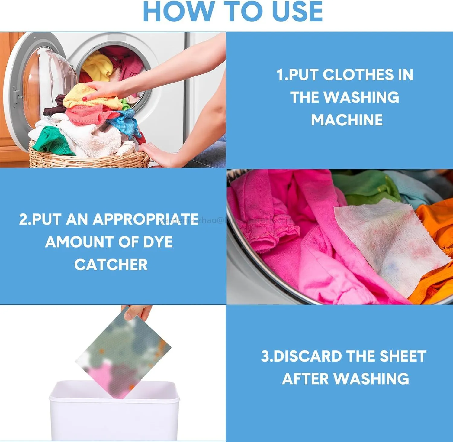 Color Catcher & Absorbing Laundry Sheet