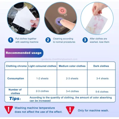 Color Catcher & Absorbing Laundry Sheet