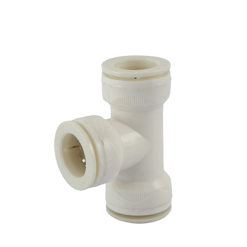 Direct insertion three-way connector