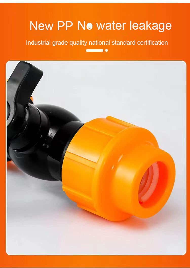 Orange variable diameter tee fittings