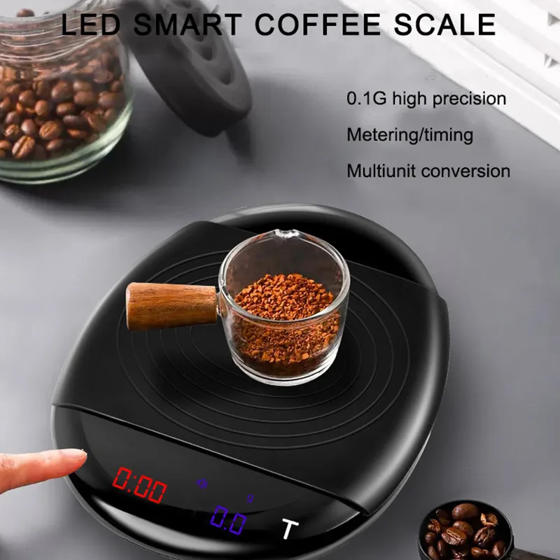 Automatic Timing Coffee Scale – Water-Resistant with Timer