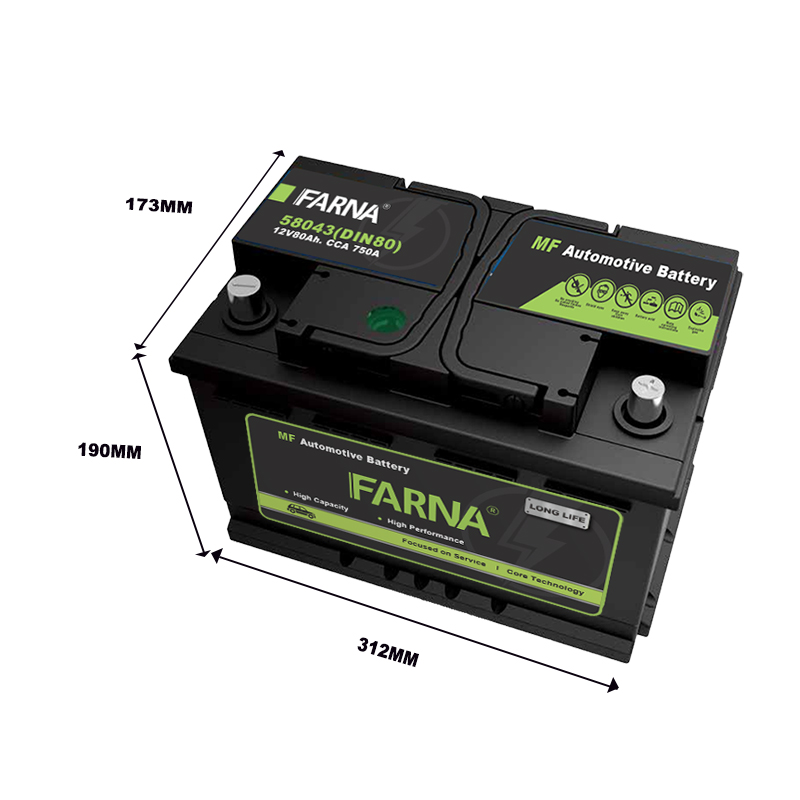 good sell 80ah car battery China factory