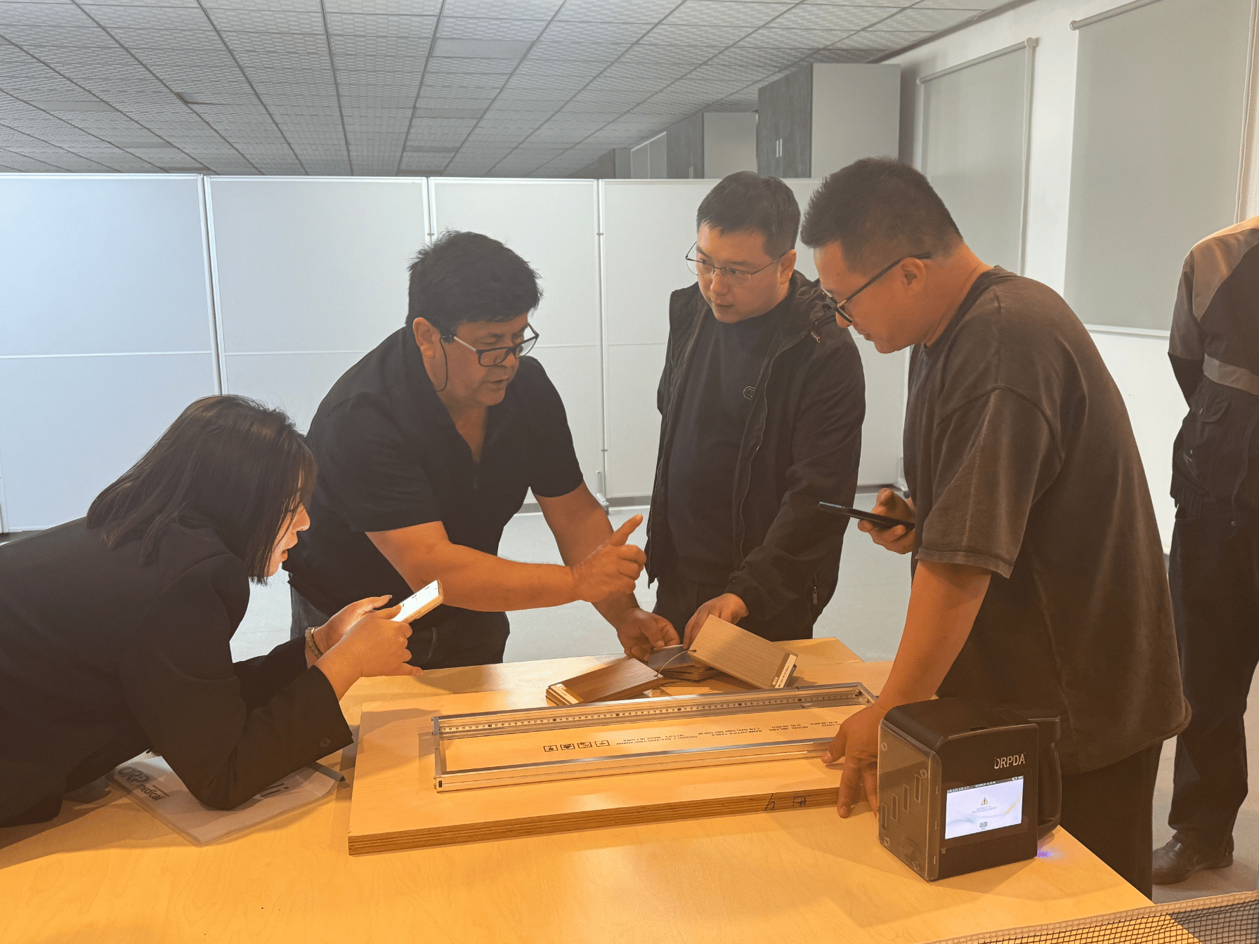 ORP team received clients from Italy at the factory for on-site research