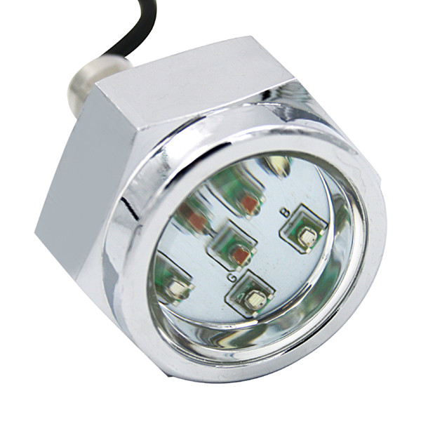 LED Brass Plug Underwater Light Blue