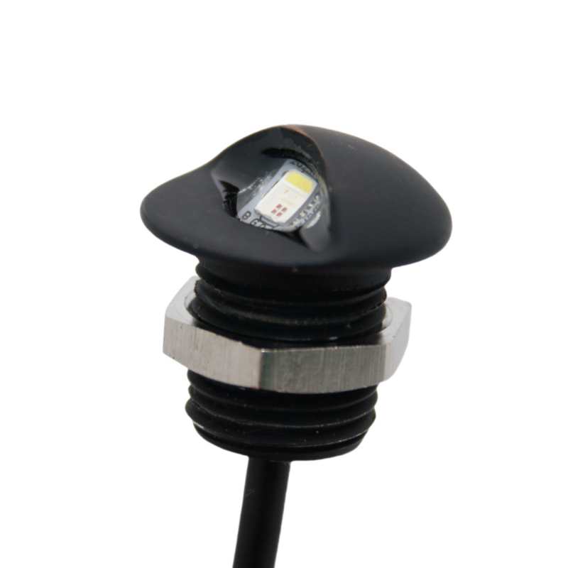 Threaded Led Light Matt Black Threaded 1W Led Stair Lights