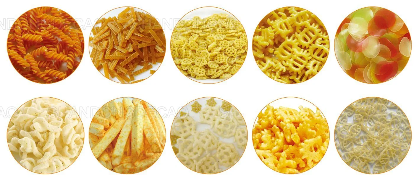 2D/3D Screw/Shell Extruded Fried Snacks Production Line