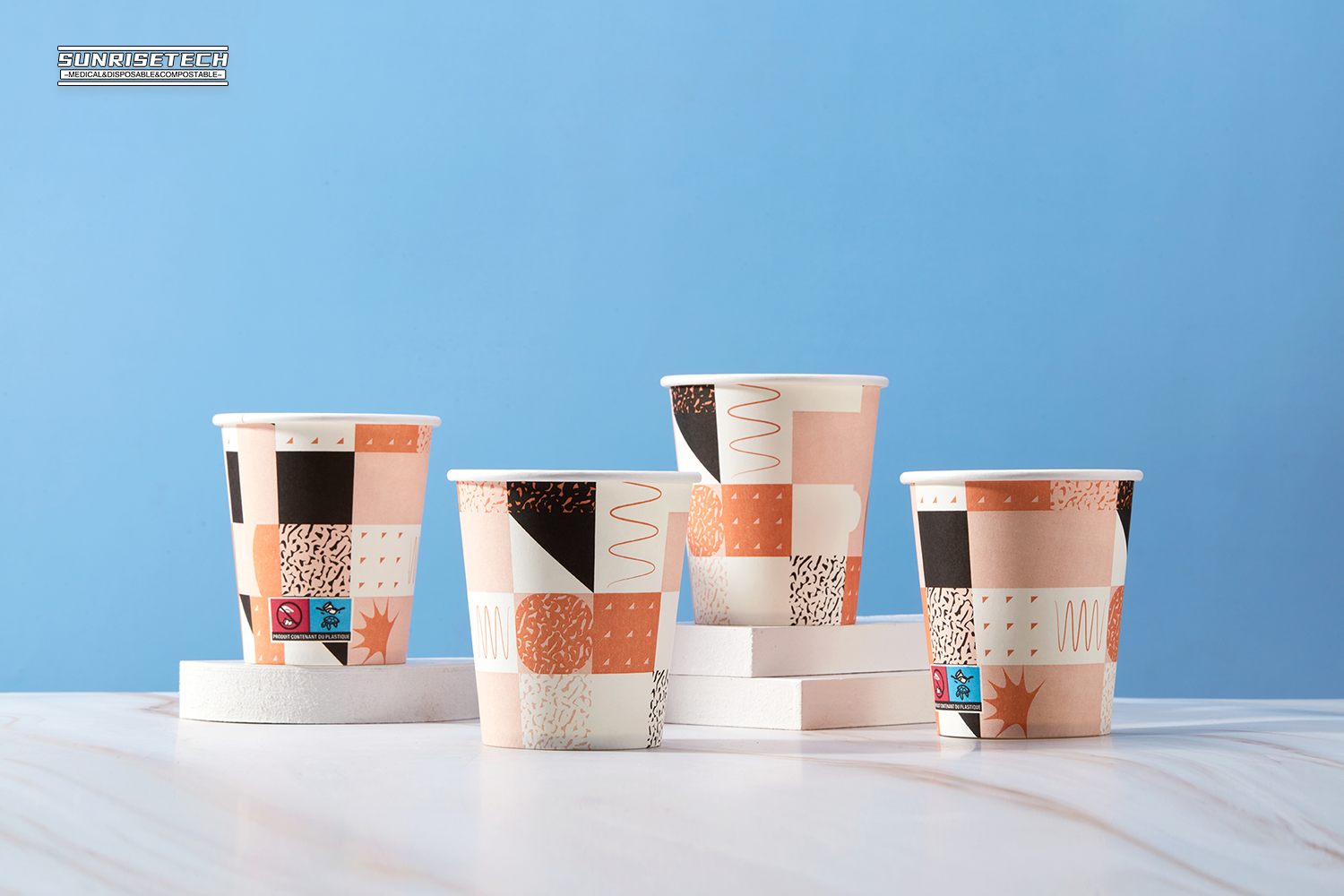 Single wall paper cups