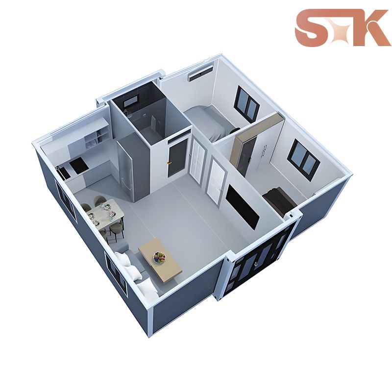 40フィート拡張型コンテナハウス