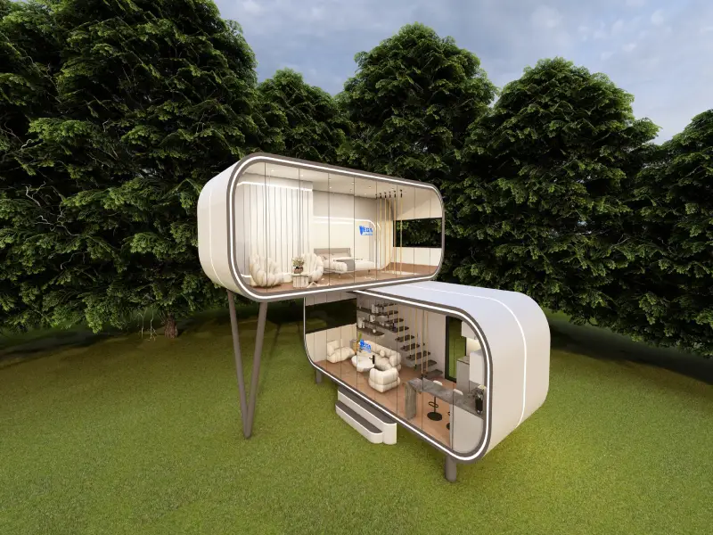 Photo inspiration: Picture Idea: Sxkon Unveils The 20Ft 40Ft Apple Cabin Group Luxury Villa