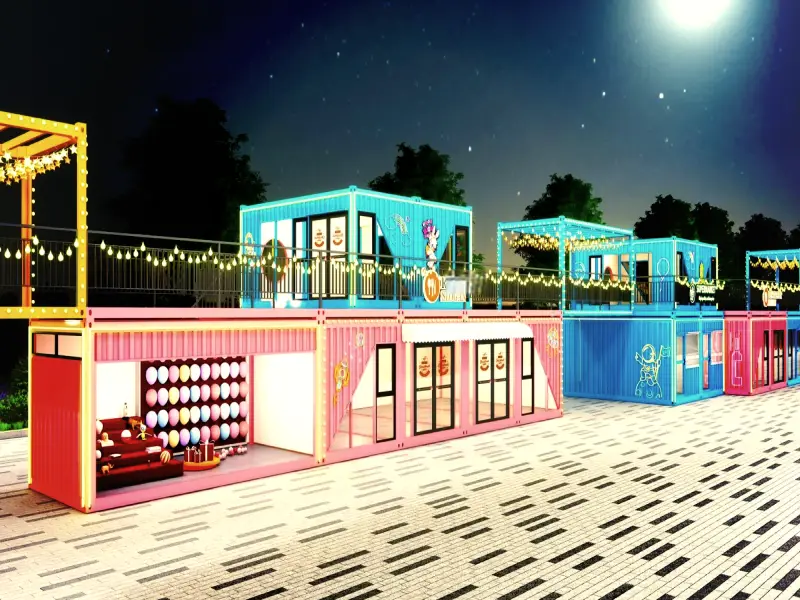 SXKON Snack Street Creative Container Mobile House: The Future of Mobile Commerce Arrives