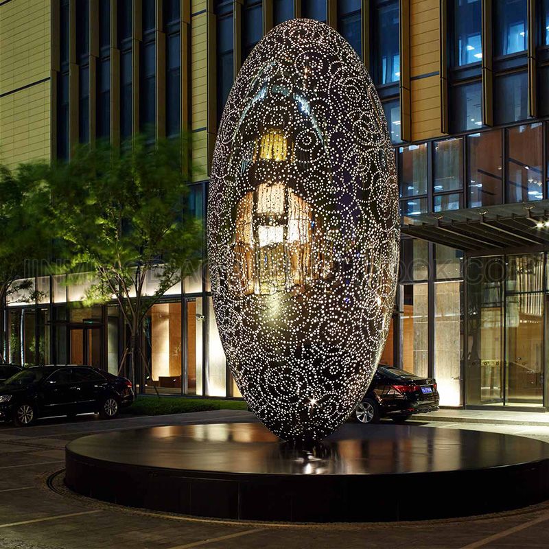 Luminous Hollowed-Out Ball Sculptures