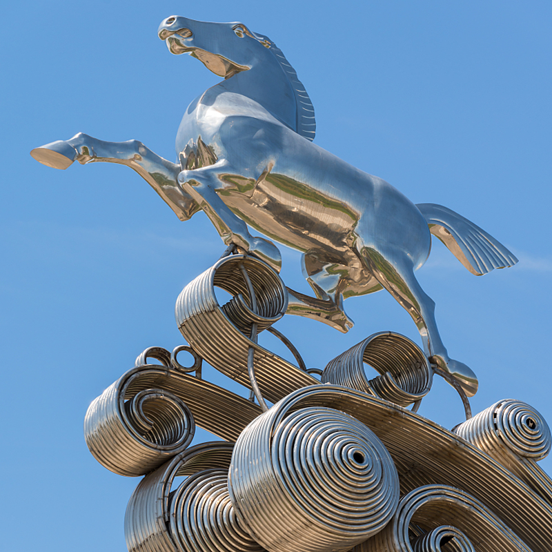 Stainless Steel Horse Sculpture