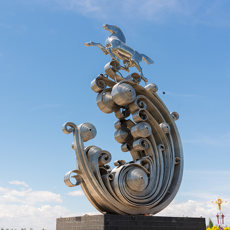 Stainless Steel Horse Sculpture