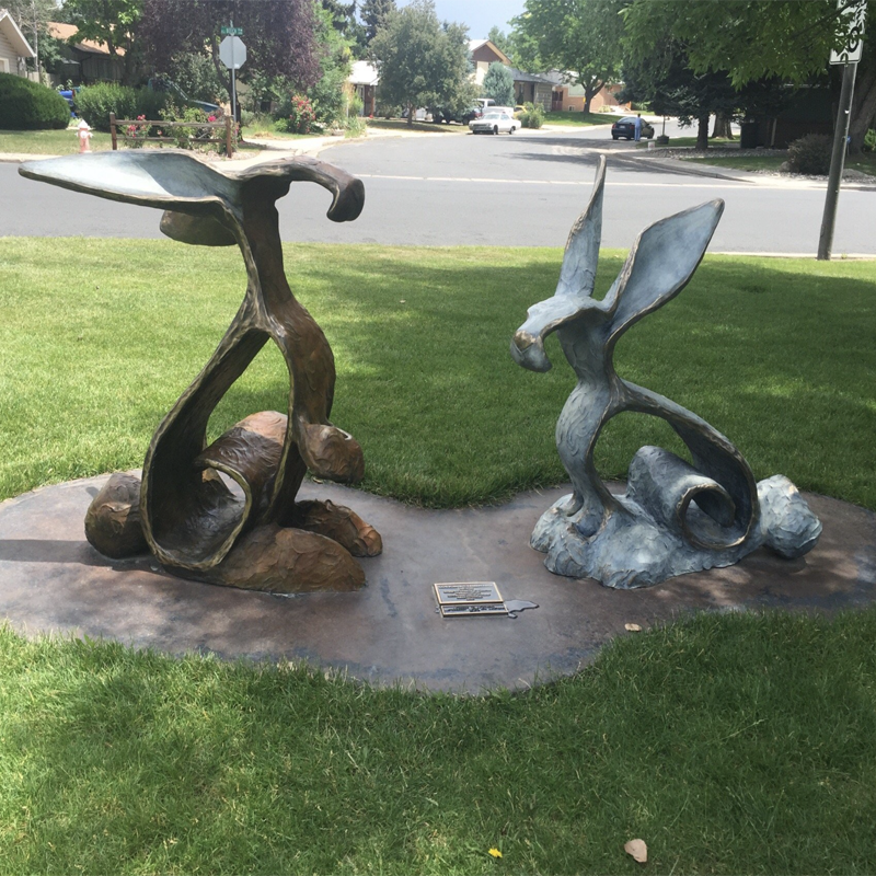 Bronze Rabbit Sculpture, Bronze Rabbit Statue