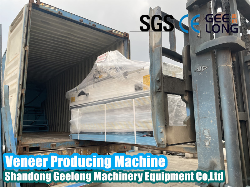 Veneer producing machines ready for shipment