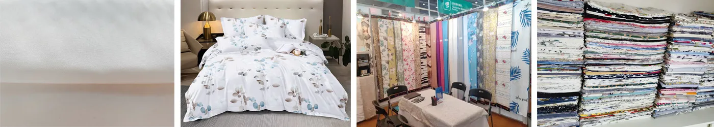 Luxurious Washed Cotton Dyed Bed Sheet Fabric