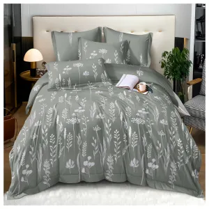 Breathable and Eco-Friendly Washed Cotton Dyed Bed Sheet Fabric