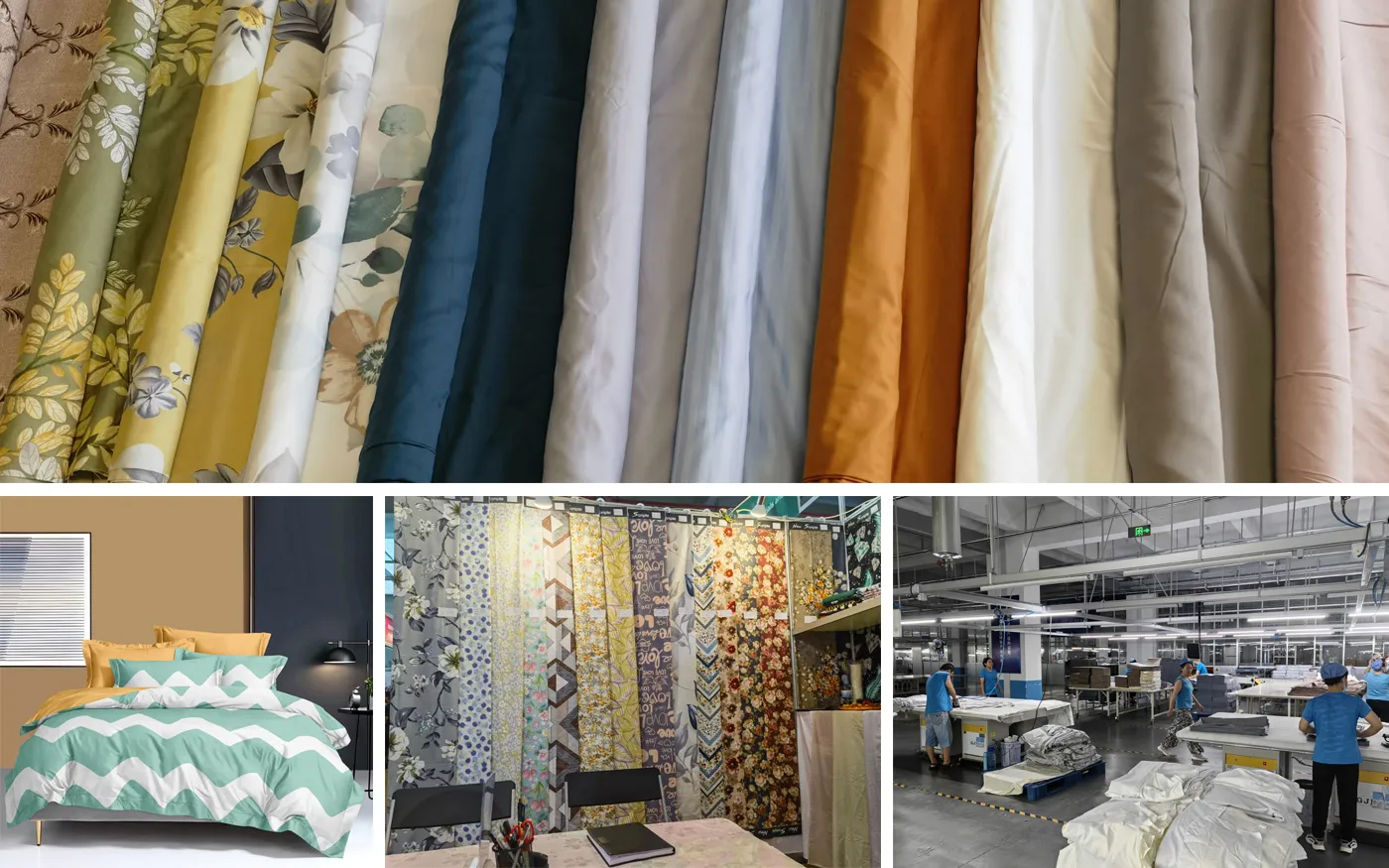 Breathable and Eco-Friendly Washed Cotton Dyed Bed Sheet Fabric