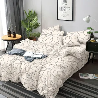 Bohemian Microfiber Polyester Printed Fabrics and Bed Sheets of 4