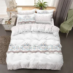 4-piece Elegant style Polyester /microfiber Disperse Printed Fabrics and Bed Sheets