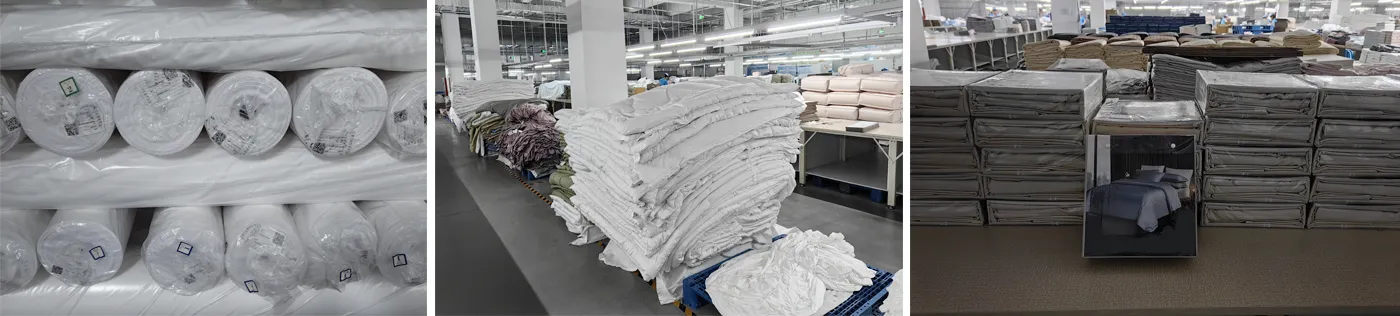 4-Piece Versatile Polyester Dyed /Solid/Colored Bedding Fabric