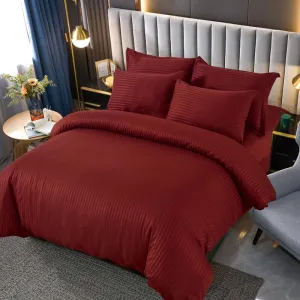 4-Piece Versatile Polyester Dyed /Solid/Colored Bedding Fabric