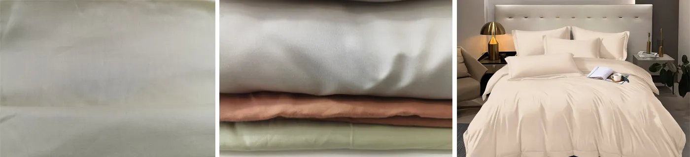 Breathable 100% Cotton Dyed -Colored Bed Sheet Fabric