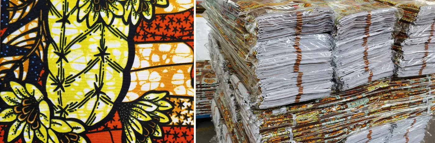 100% Cotton Wax Print Colorful Ankara Fabric