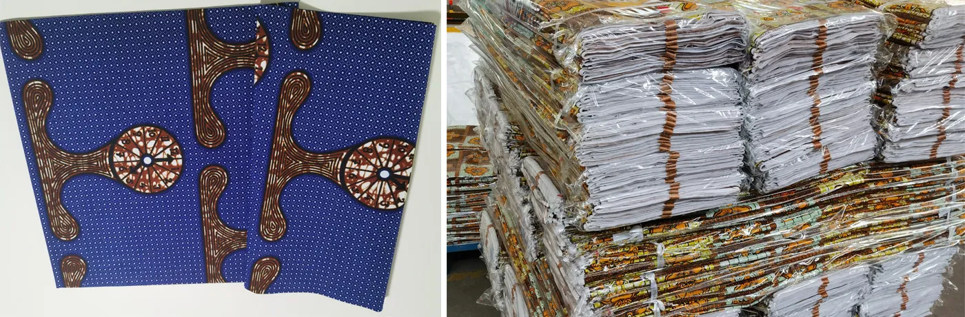 100% Cotton Unique African Wax Printed Fabric
