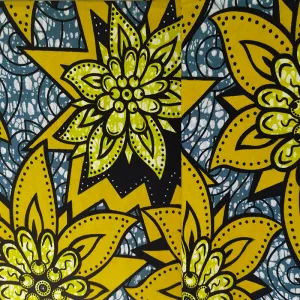 Bright & Bold Patterns 100% Cotton African Wax Print Fabric