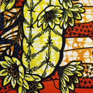 Vibrant Cotton Wax Print Fabric 100% Authentic Ankara