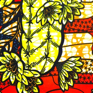 100% Cotton Wax Print Colorful Ankara Fabric