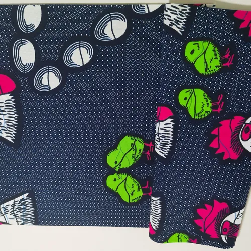 100% Cotton Unique African Wax Printed Fabric