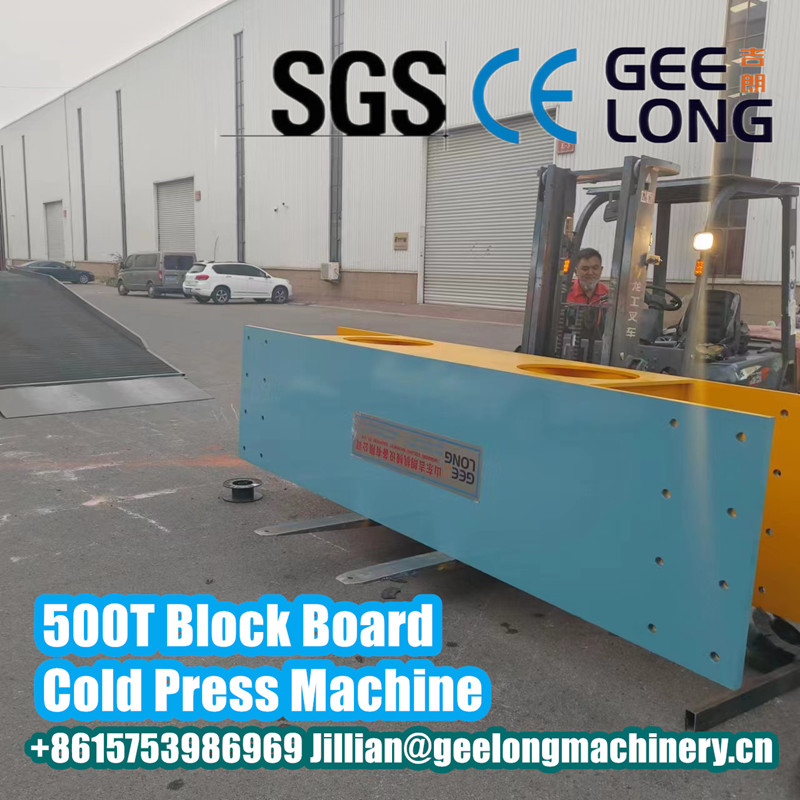 500T Block Board Cold Press Machine Load Container