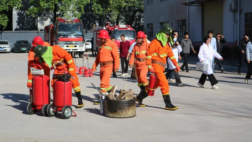Company Joins Industrial Park Fire Drill to Enhance Safety Awareness