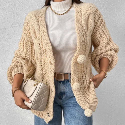 Crewel Needle Loose Cardigan Sweater Factory
