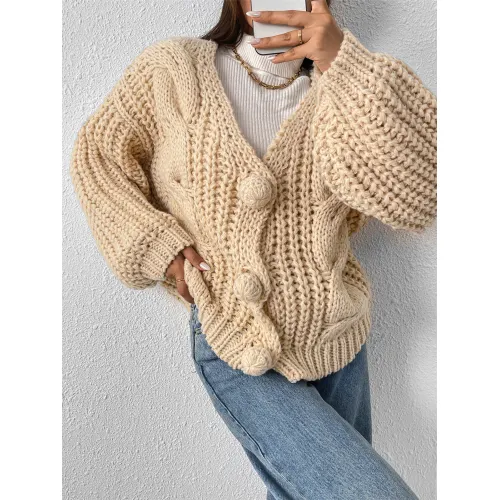 Fabrica de pulovere cardigan lejere cu ac crewel