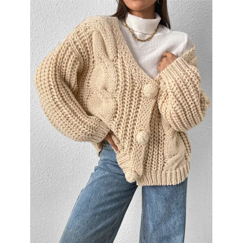 Fabrica de Pulovere Cardigane Larg Cu Ac de Crewel