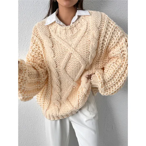 Custom Thick Cotton Women's Sweater Manufacturer
