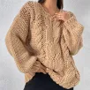 OEM Chunky Knit Loose Knit Pullover Sweater