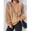 OEM Chunky Knit Loose Knit Pullover Sweater