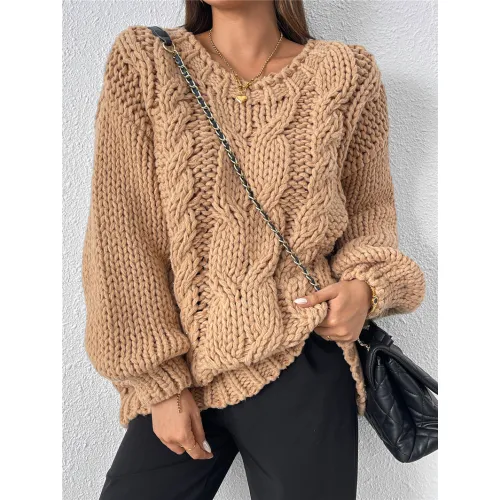 OEM Chunky Knit Loose Knit Pullover Sweater